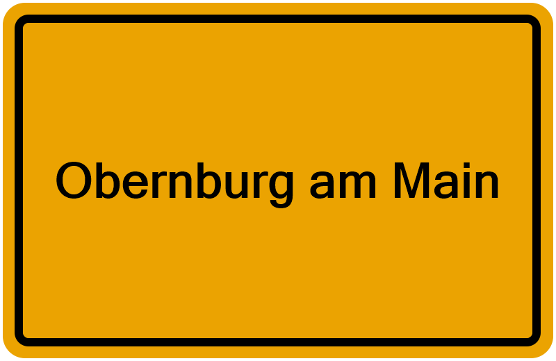 Handelsregisterauszug Obernburg am Main